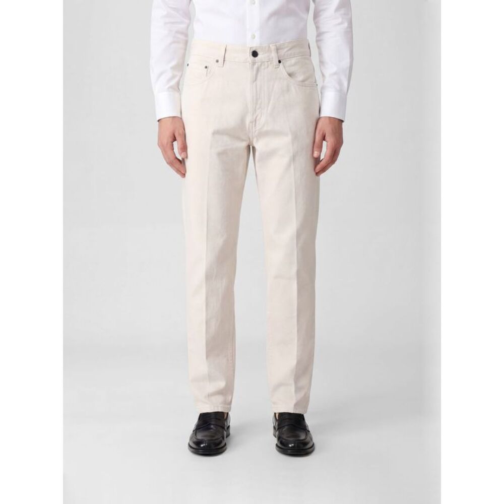 Lardini Men Lardini Straight Fit Five-Pocket Cotton Denim Jeans